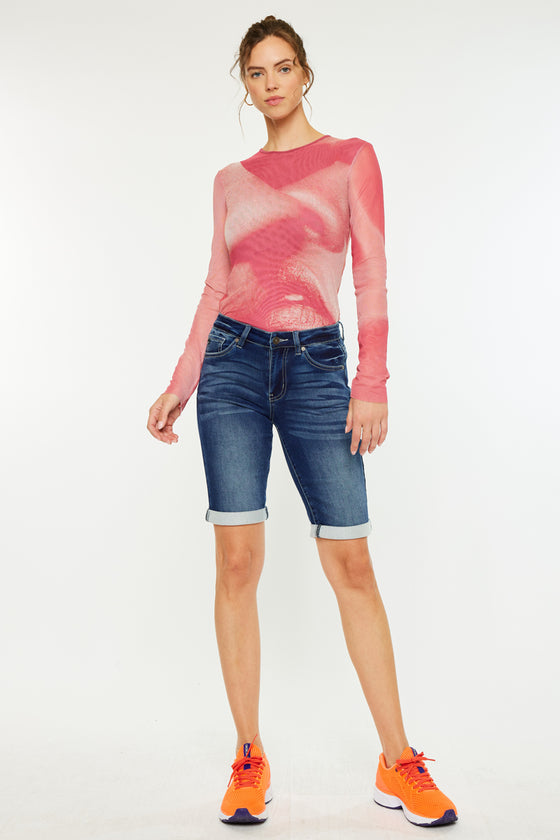 Riley Mid Rise Bermuda Shorts - Official Kancan USA