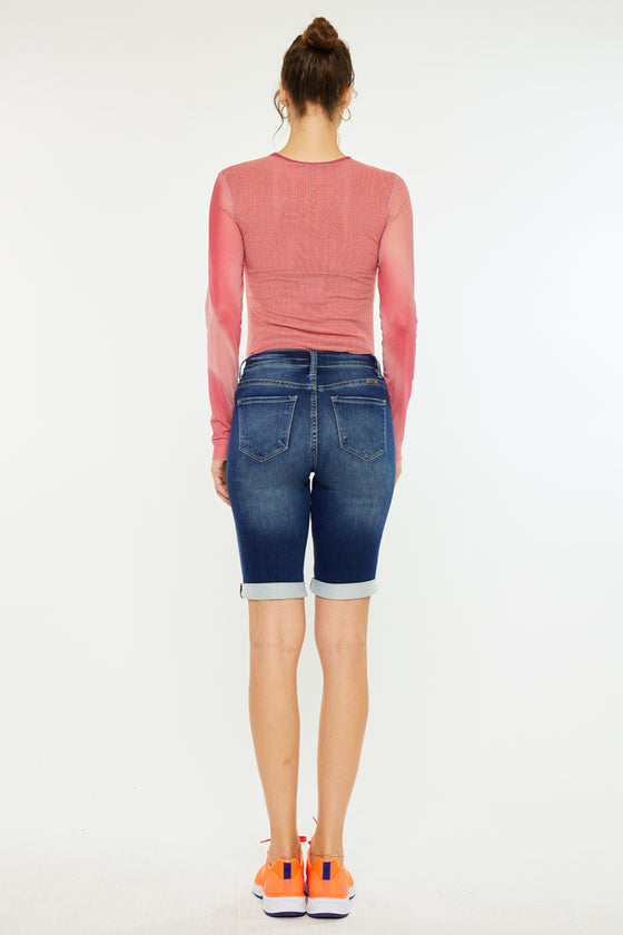 Riley Mid Rise Bermuda Shorts - Official Kancan USA