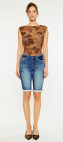 Riley Mid Rise Bermuda Shorts - Official Kancan USA
