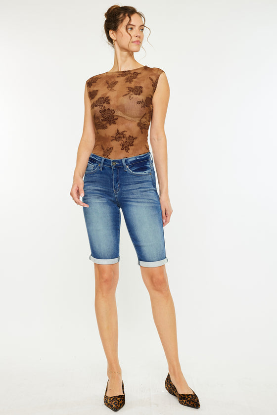Riley Mid Rise Bermuda Shorts - Official Kancan USA