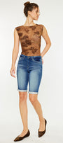 Riley Mid Rise Bermuda Shorts - Official Kancan USA