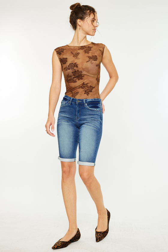 Riley Mid Rise Bermuda Shorts - Official Kancan USA