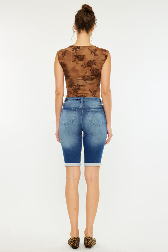 Riley Mid Rise Bermuda Shorts - Official Kancan USA