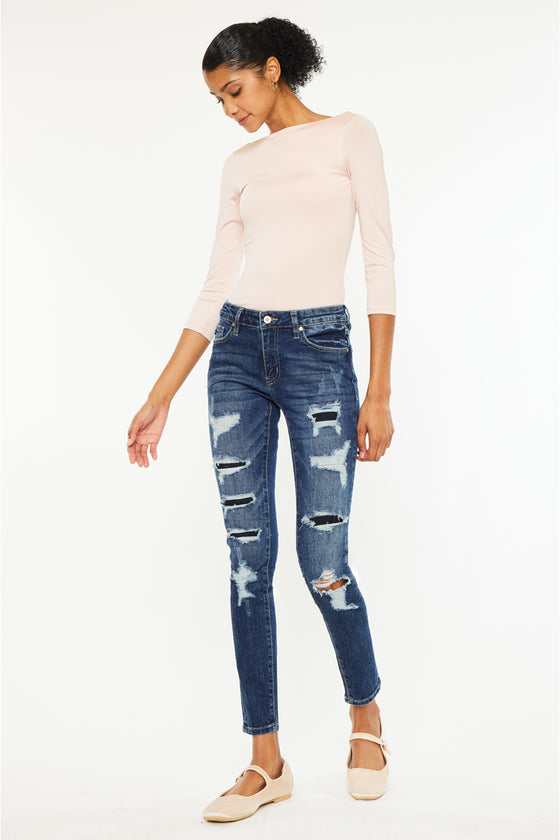 Tobie Mid Rise Super Skinny Jeans - Official Kancan USA