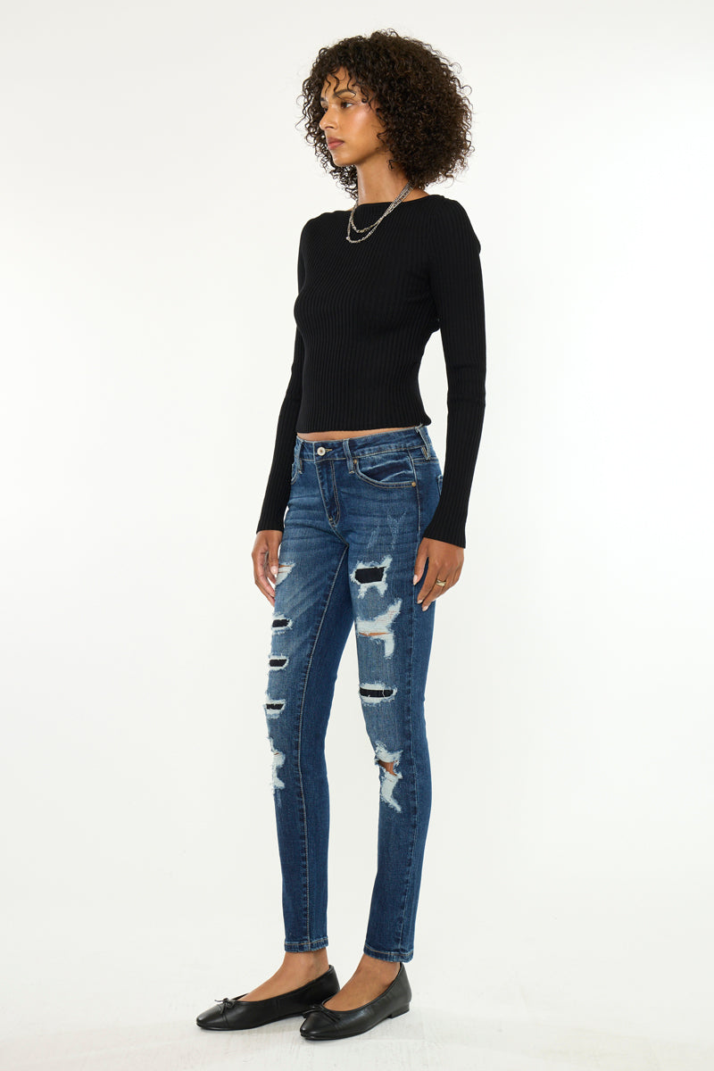 Tobie Mid Rise Super Skinny - Official Kancan USA