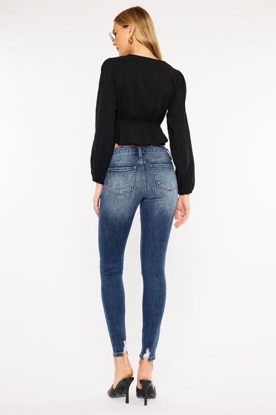 Cora Mid Rise Super Skinny Jeans - Official Kancan USA