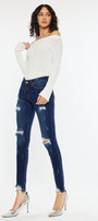 Cora Mid Rise Super Skinny Jeans - Official Kancan USA