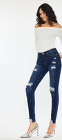 Cora Mid Rise Super Skinny Jeans - Official Kancan USA