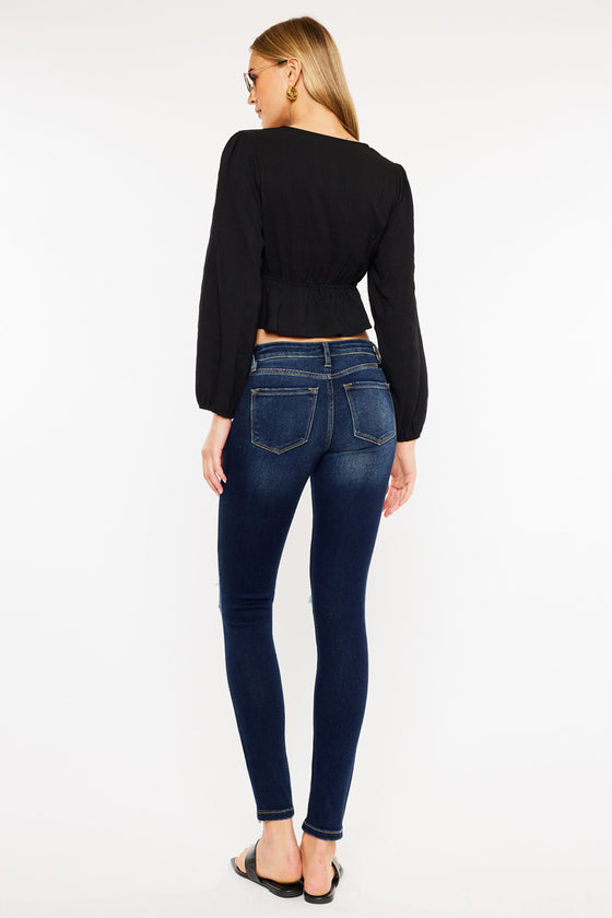 Cora Mid Rise Super Skinny Jeans - Official Kancan USA