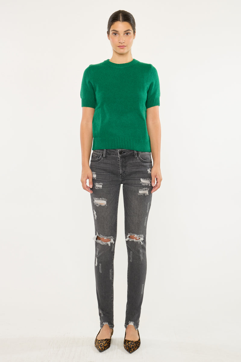 Coranne Mid Rise Super Skinny Jeans - Official Kancan USA