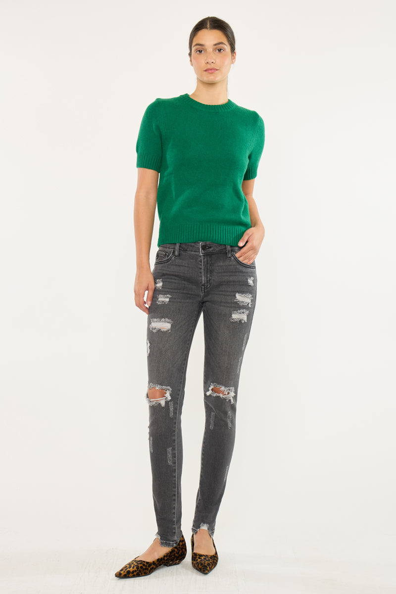 Coranne Mid Rise Super Skinny Jeans - Official Kancan USA
