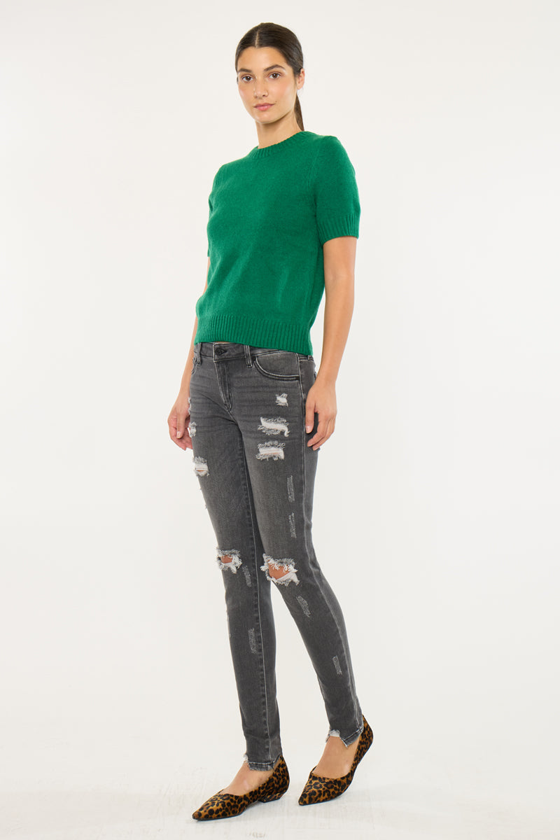 Coranne Mid Rise Super Skinny Jeans - Official Kancan USA