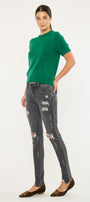 Coranne Mid Rise Super Skinny Jeans - Official Kancan USA