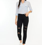 Hazy Mid Rise Ankle Skinny Jeans - Official Kancan USA