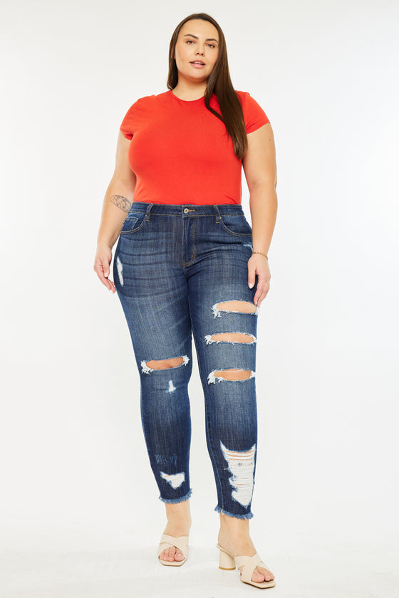 Penny Mid Rise Ankle Skinny Jeans (Plus Size)