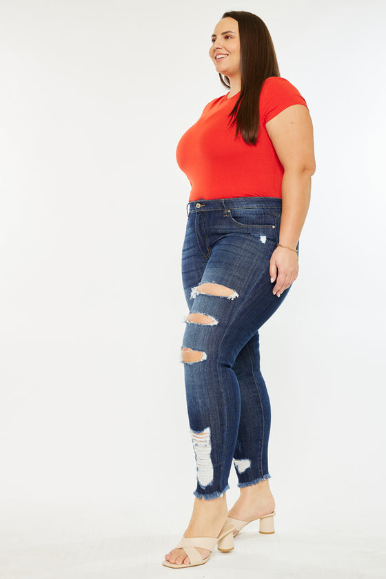 Penny Mid Rise Ankle Skinny Jeans (Plus Size)
