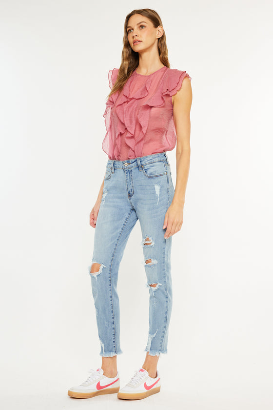Augustina Mid Rise Ankle Skinny Jeans - Official Kancan USA