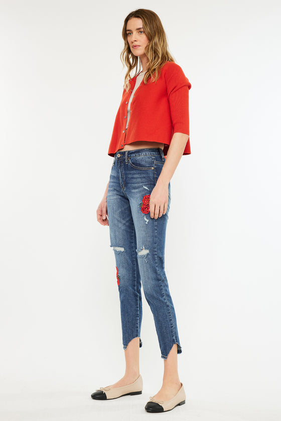 Isla High Rise Ankle Skinny Jeans - Official Kancan USA