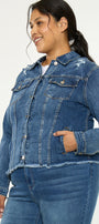 Loren Denim Jacket (Plus Size) - Official Kancan USA