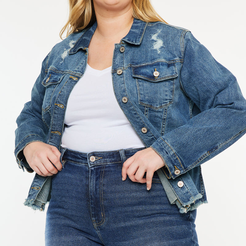 Loren Denim Jacket (Plus Size) - Official Kancan USA