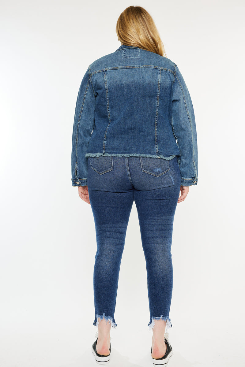 Mona Denim Jacket (Plus Size) – Kancan USA
