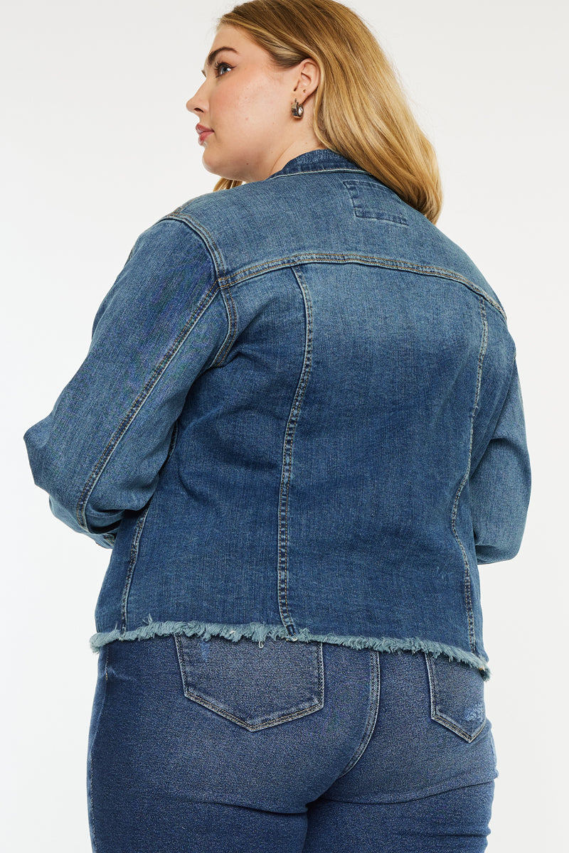 Mona Denim Jacket (Plus Size) – Kancan USA