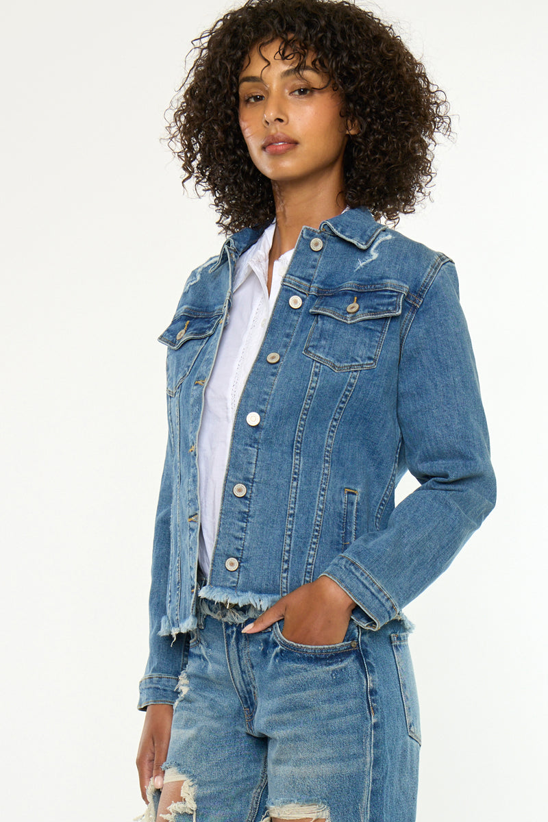 Wilson Denim Jacket | Boxy Fit | Regular Stretch | Kancan USA