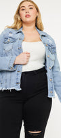 Loren Denim Jacket (Plus Size) - Official Kancan USA
