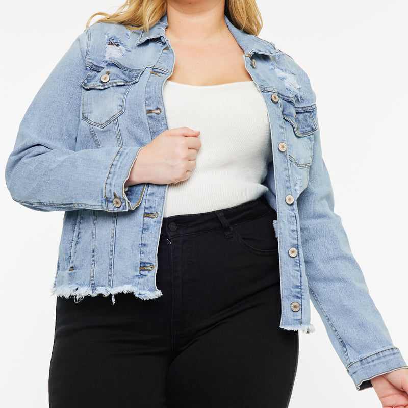 Loren Denim Jacket (Plus Size) - Official Kancan USA