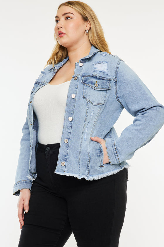 Loren Denim Jacket (Plus Size) - Official Kancan USA