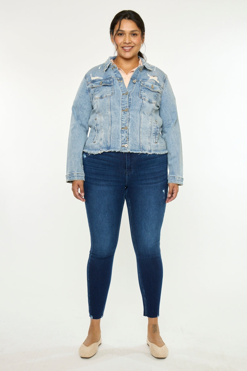 Loren Denim Jacket (Plus Size) - Official Kancan USA