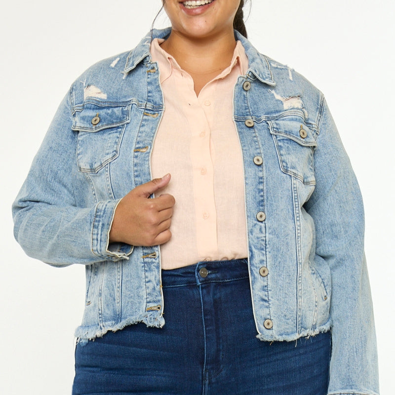 Loren Denim Jacket (Plus Size) - Official Kancan USA