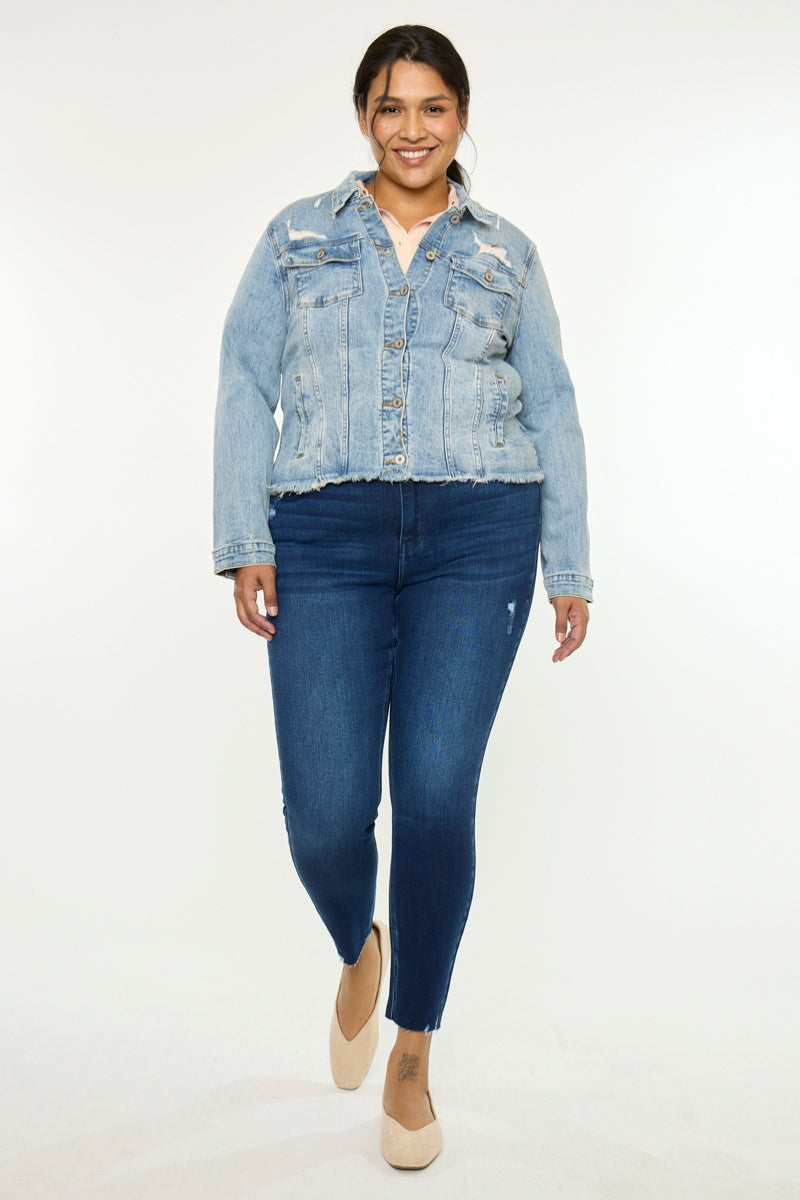 Loren Denim Jacket (Plus Size) - Official Kancan USA
