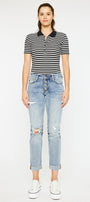 Clarie Mid Rise Boyfriend Jeans - Official Kancan USA