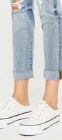 Clarie Mid Rise Boyfriend Jeans - Official Kancan USA