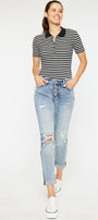 Clarie Mid Rise Boyfriend Jeans - Official Kancan USA