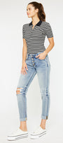 Clarie Mid Rise Boyfriend Jeans - Official Kancan USA