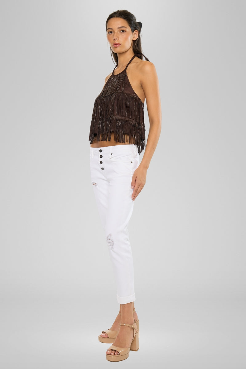 Tali Mid Rise Boyfriend Jeans