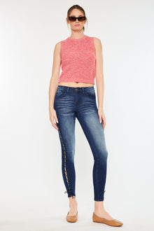  Jackie Mid Rise Ankle Skinny Jeans - Official Kancan USA