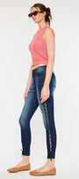 Jackie Mid Rise Ankle Skinny Jeans - Official Kancan USA