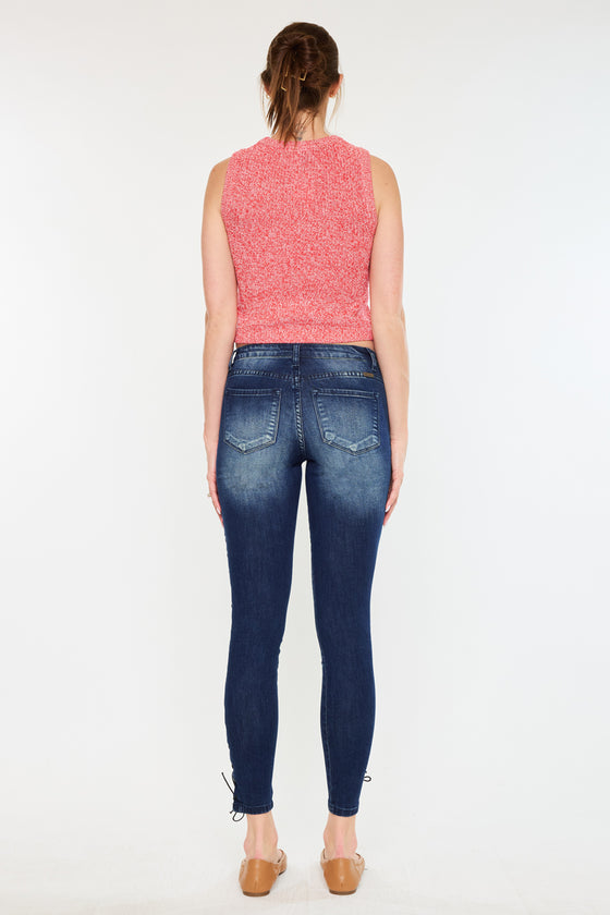 Jackie Mid Rise Ankle Skinny Jeans - Official Kancan USA