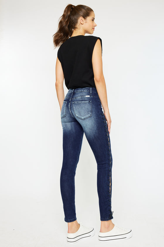 Jackie Mid Rise Ankle Skinny Jeans - Official Kancan USA