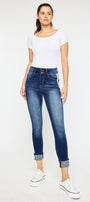 Monique  Mid Rise Cropped Skinny Jeans - Official Kancan USA