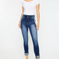Monique  Mid Rise Cropped Skinny Jeans - Official Kancan USA