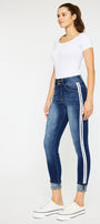 Monique  Mid Rise Cropped Skinny Jeans - Official Kancan USA