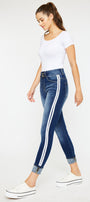Monique  Mid Rise Cropped Skinny Jeans - Official Kancan USA