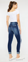 Monique  Mid Rise Cropped Skinny Jeans - Official Kancan USA