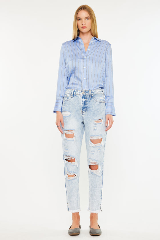 Collie High Rise Mom Jeans - Official Kancan USA