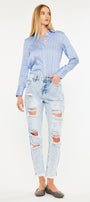 Collie High Rise Mom Jeans - Official Kancan USA
