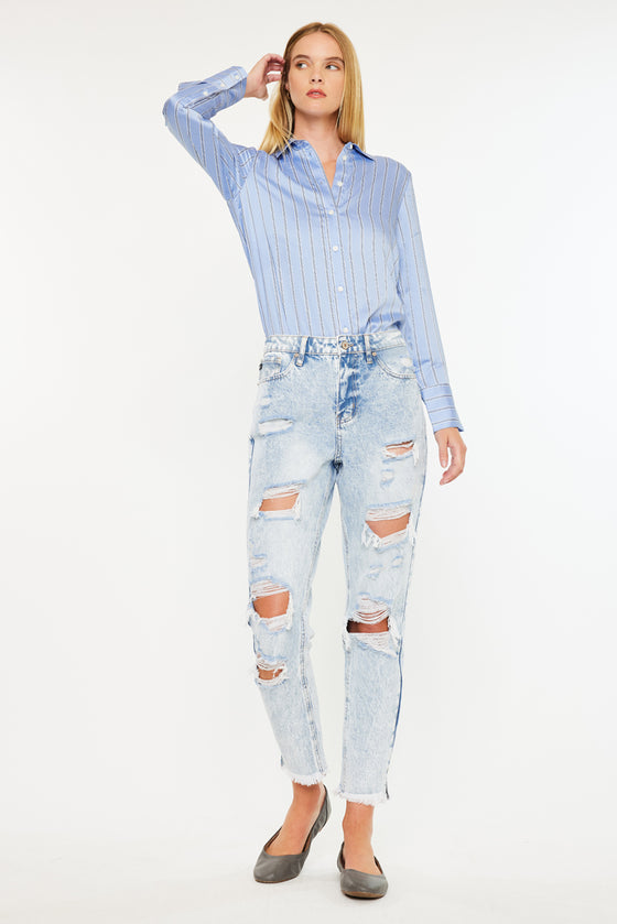 Collie High Rise Mom Jeans - Official Kancan USA